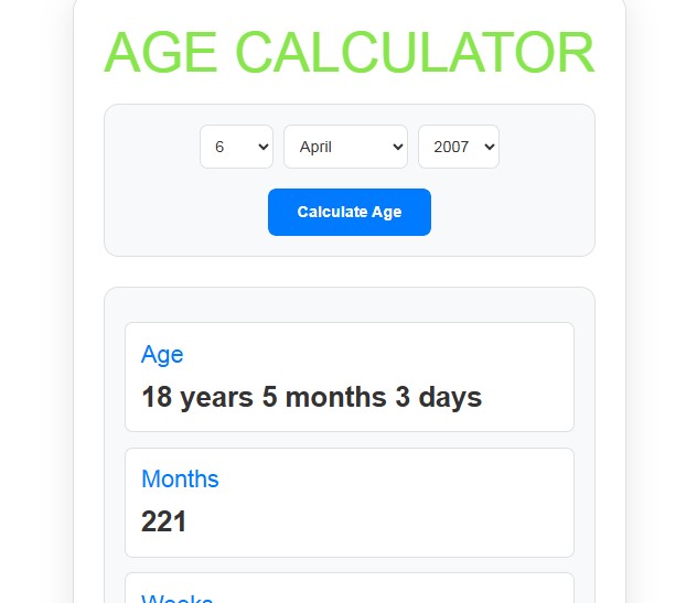 Age Calculator